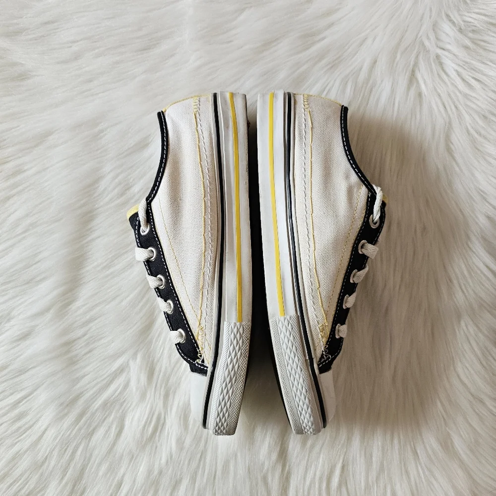 True Religion Rare Low Top Y2K Vintage Black Yellow White Sneakers Men's Size 8